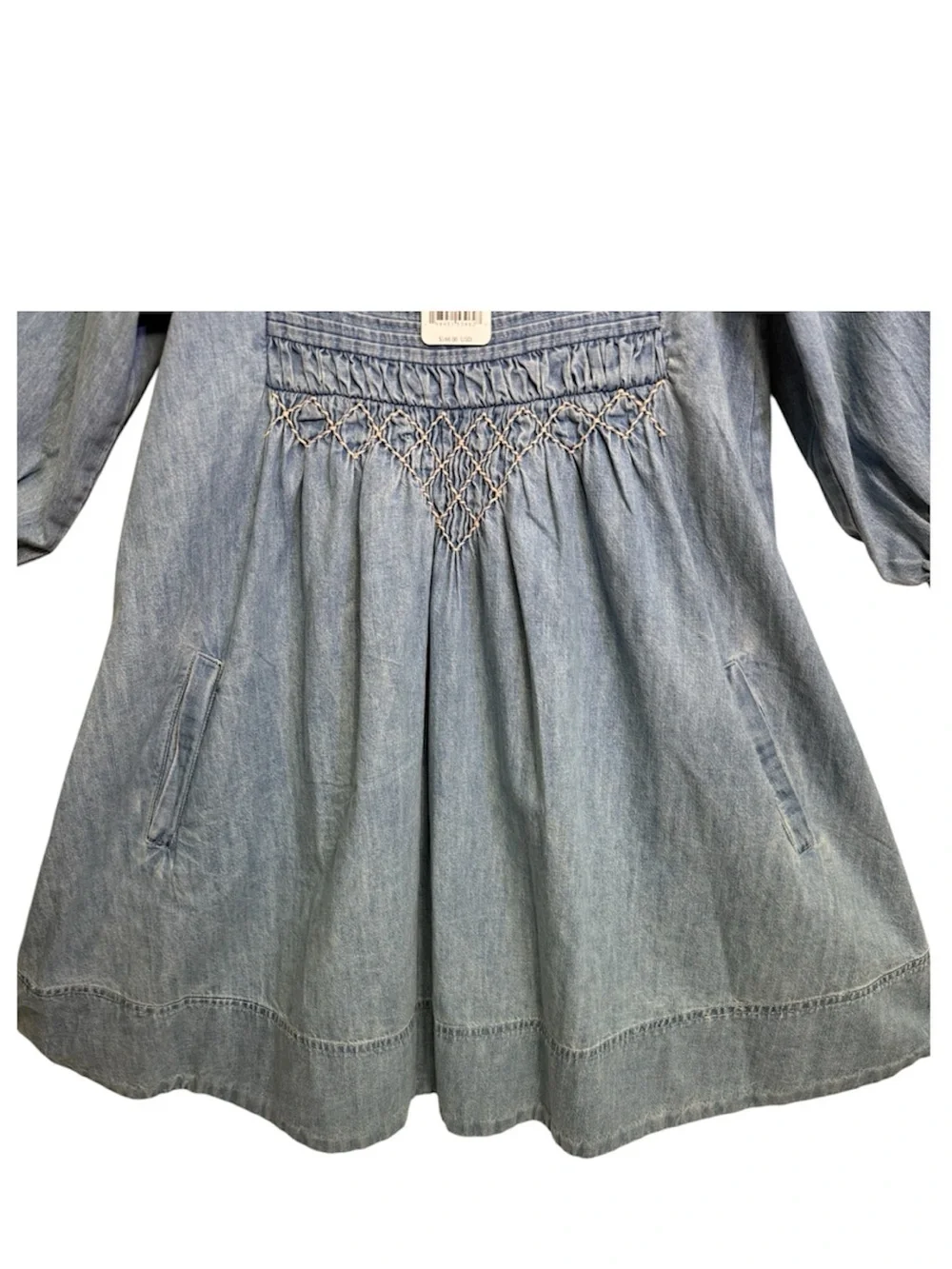 Free People Sonora Denim Mini Dress, Size XSMALL